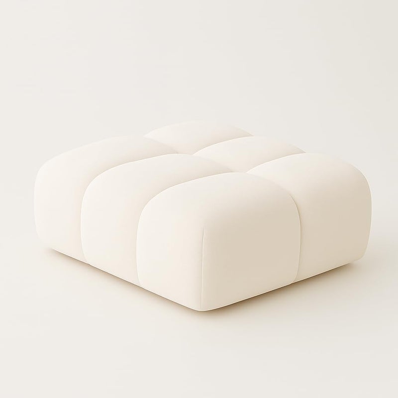 Aroma Homes Modern Cloud-Inspired Modular Sofa Set – 4-Piece Bubble Couch in Off White - Image 4